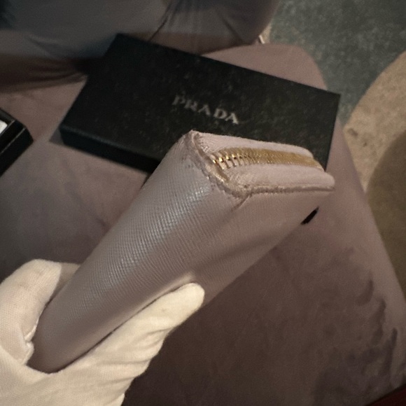 PRADA Saffian Zip Around Long Wallet Leather lavender - Picture 17 of 17
